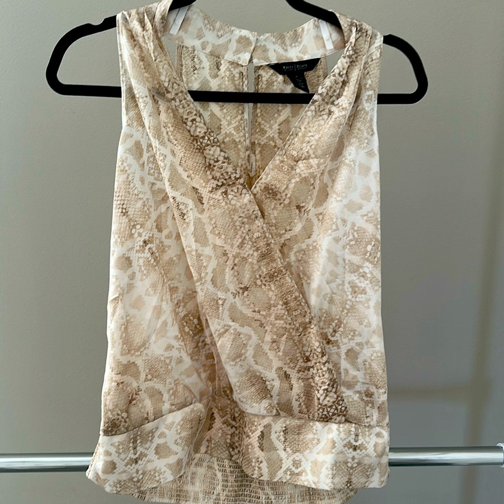 White House Black Market sleeveless top.